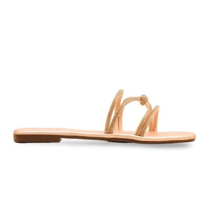 Peach Casual Slipper For Ladies CL2087 - View 2