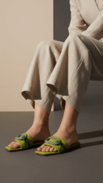 Green Casual Slipper CL2089 - View 1