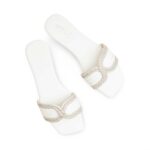 White Casual Slipper CL2093 - View 5