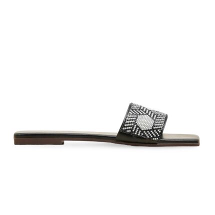 Black Casual Slipper For Ladies CL2095 - View 2