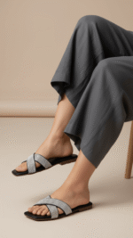 Black Casual Slipper CL2097 - View 1