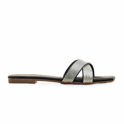 Black Casual Slipper CL2097 - View 2