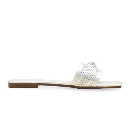 Silver Casual Slipper For Ladies CL2106 - View 2