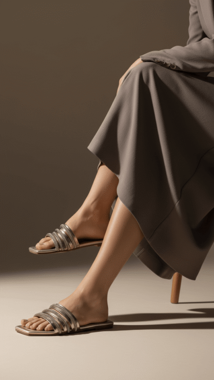Grey Casual Slipper For Women CL2109 - View 1