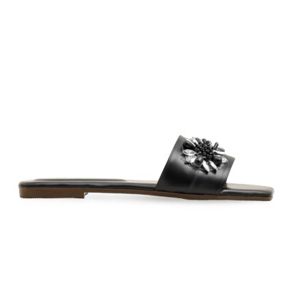 Black Casual Slipper CL2112 - View 2