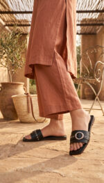 Black Casual Slipper CL2120 - View 1
