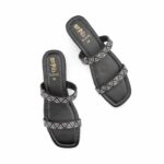Black Casual Women Slipper CL2145 - View 5