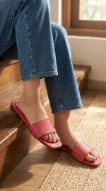 Maroon Casual Slipper For Women CL2146 - View 1
