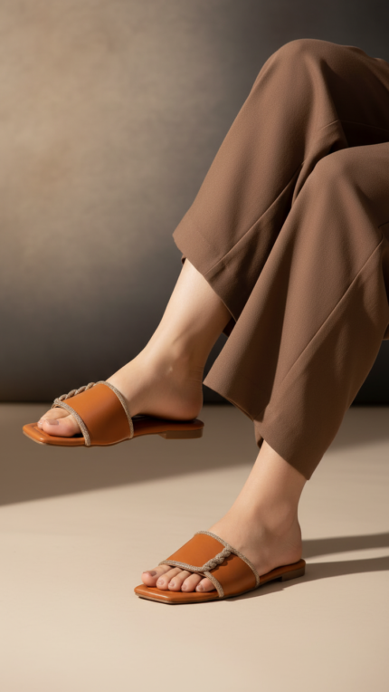 Brown Casual Slipper For Women CL2150 - View 1