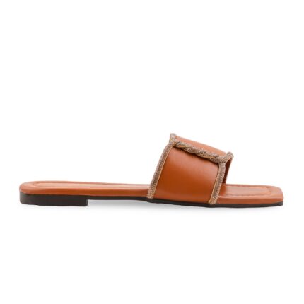 Brown Casual Slipper For Women CL2150 - View 2