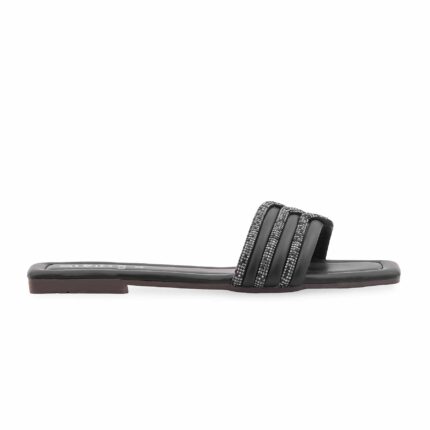 Black Casual Slipper For Ladies CL2160 - View 2