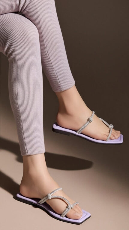 Lilac Casual Slipper CL2162 - View 1