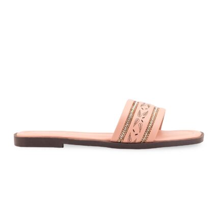 Peach Casual Slipper For Ladies CL2163 - View 2