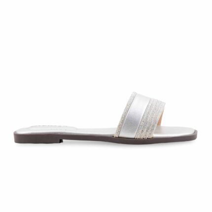 Silver Casual Slipper For Women CL2169 - View 2