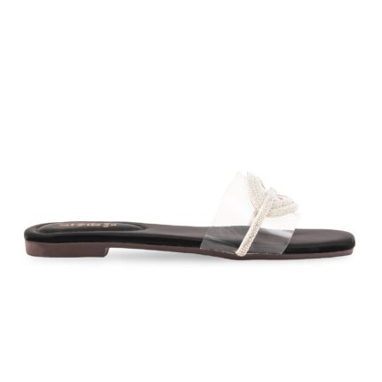 Black Casual Slipper For Women CL2172 - View 2