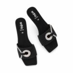 Black Casual Women Slipper CL2182 - View 5