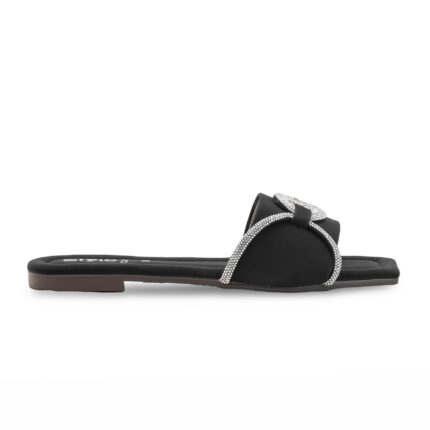 Black Casual Women Slipper CL2182 - View 2