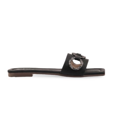 Black Casual Slipper For Ladies CL2184 - View 2