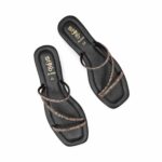 Black Casual Slipper For Women CL2185 - View 5