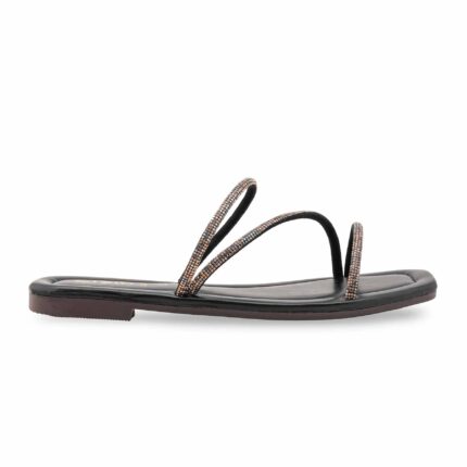 Black Casual Slipper For Women CL2185 - View 2