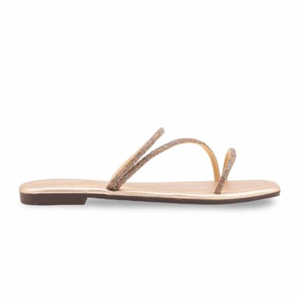 Golden Casual Slipper For Ladies CL2185 - View 2
