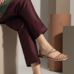Golden Casual Slipper For Ladies CL2185 - View 1