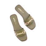 Green Casual Slipper For Ladies CL2189 - View 5