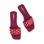 Maroon Casual Slipper For Women CL2195 - View 5