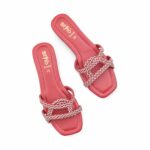 Maroon Casual Slipper For Women CL2207 - View 5