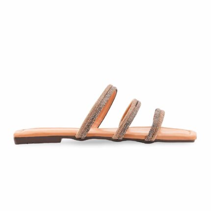 Golden Casual Slipper For Ladies CL2219 - View 2