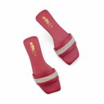 Maroon Casual Slipper For Women CL2221 - View 5