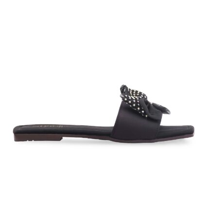 Black Casual Slipper For Women CL2224 - View 2