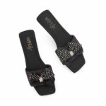 Black Casual Slipper For Women CL2224 - View 5