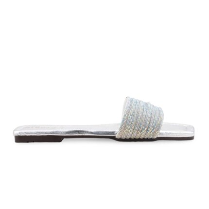Silver Casual Slipper For Ladies CL2229 - View 2