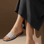 Silver Casual Slipper CL2233 - View 1