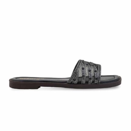 Black Casual Slipper CL2233 - View 2