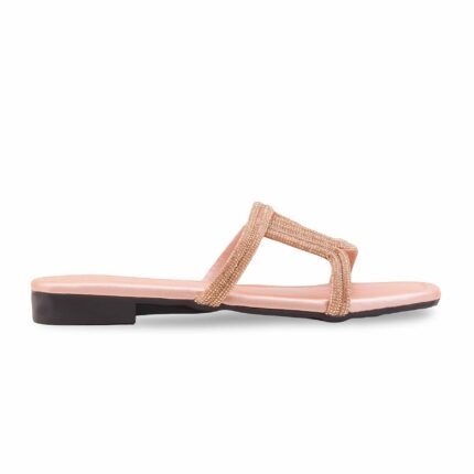 Peach Casual Slipper For Ladies CL2238 - View 2