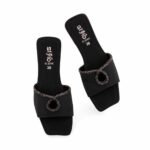 Black Casual Slipper For Women CL2246 - View 5