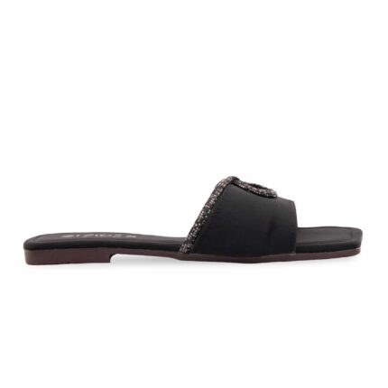 Black Casual Slipper For Women CL2246 - View 2