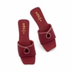Maroon Casual Slipper For Women CL2246 - View 5