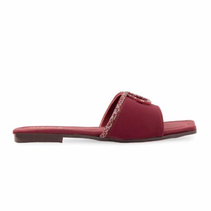 Maroon Casual Slipper For Women CL2246 - View 2