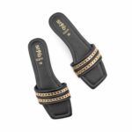 Black Casual Slipper For Women CL2249 - View 6