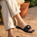 Black Casual Slipper For Women CL2255 - View 1