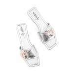 Silver Casual Slipper For Ladies CL2257 - View 5
