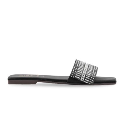 Black Casual Slipper For Women CL2265 - View 2
