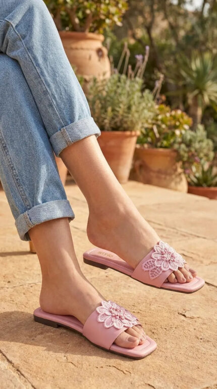 Pink Casual Slipper For Women CL2272 - View 1