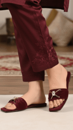 Maroon Casual Women Slipper CL2282 - View 1