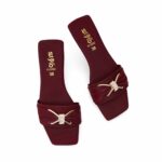 Maroon Casual Women Slipper CL2282 - View 5
