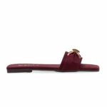Maroon Casual Women Slipper CL2282 - View 2