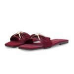 Maroon Casual Women Slipper CL2282 - View 3